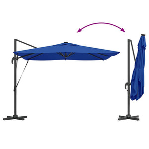 LED Sonnenschirm Azure Blau 286x284 cm