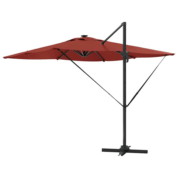 LED Sonnenschirm Terrakotta 286x284x270 cm