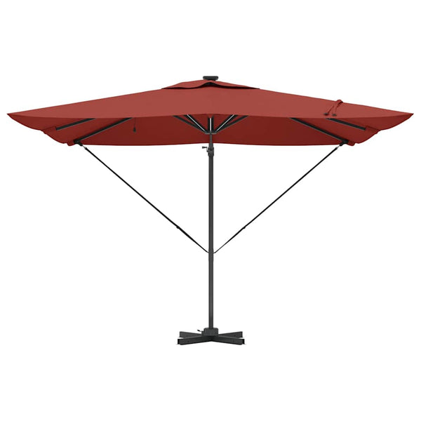 LED Sonnenschirm Terrakotta 286x284x270 cm
