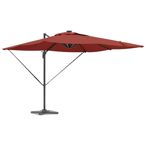 LED Sonnenschirm Terrakotta 286x284x270 cm