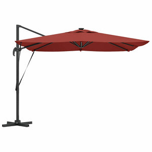 LED Sonnenschirm Terrakotta 286x284x270 cm