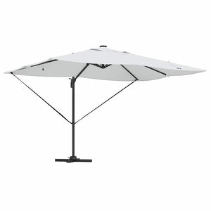 Sandfarbener Sonnenschirm, 352x251 cm