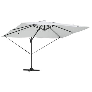Sandfarbener Sonnenschirm, 352x251 cm
