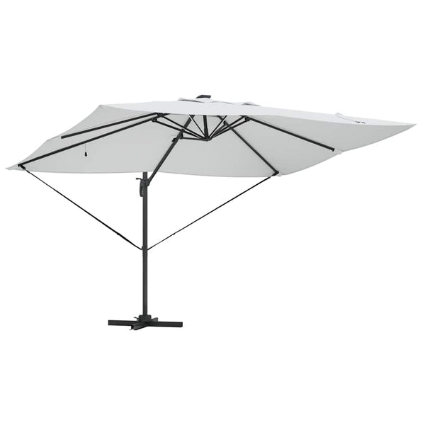 Sandfarbener Sonnenschirm, 352x251 cm