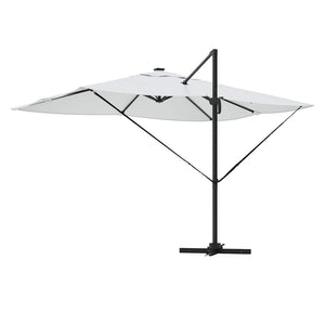 Sandfarbener Sonnenschirm, 352x251 cm