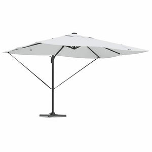 Sandfarbener Sonnenschirm, 352x251 cm