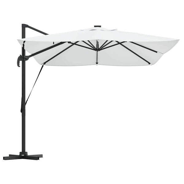 Sandfarbener Sonnenschirm, 352x251 cm