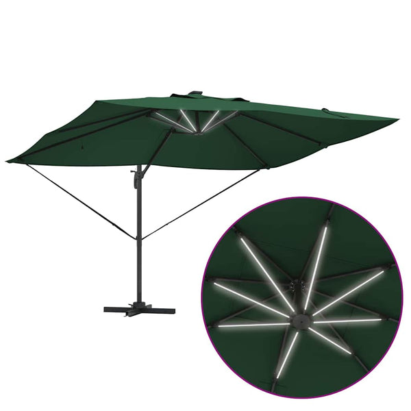 Grüner Sonnenschirm 352x251 cm