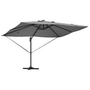 LED Sonnenschirm Anthrazit 352x251 cm