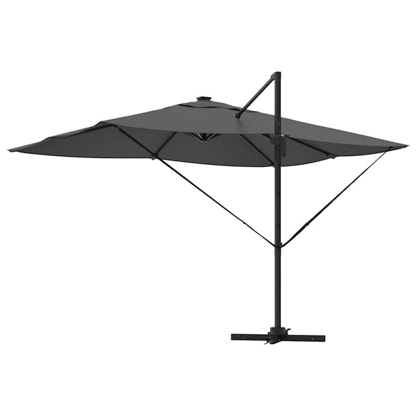 LED Sonnenschirm Anthrazit 352x251 cm
