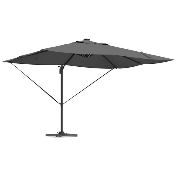 LED Sonnenschirm Anthrazit 352x251 cm