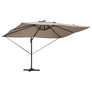 Taupe Sonnenschirm 352x251 cm