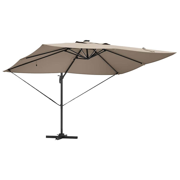 Taupe Sonnenschirm 352x251 cm