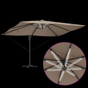 Taupe Sonnenschirm 352x251 cm