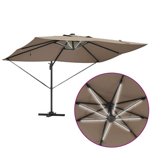 Taupe Sonnenschirm 352x251 cm