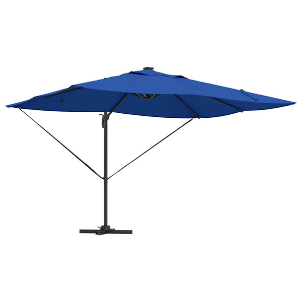 Azurblauer LED-Sonnenschirm 352x251 cm