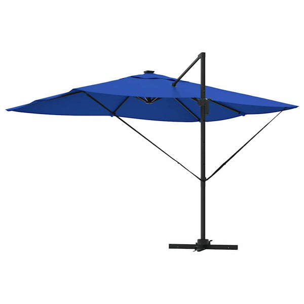 Azurblauer LED-Sonnenschirm 352x251 cm