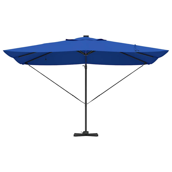 Azurblauer LED-Sonnenschirm 352x251 cm