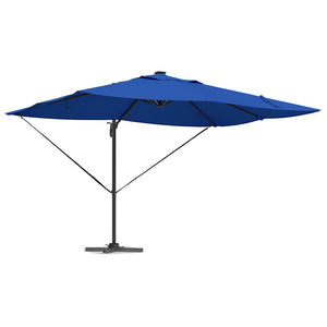 Azurblauer LED-Sonnenschirm 352x251 cm