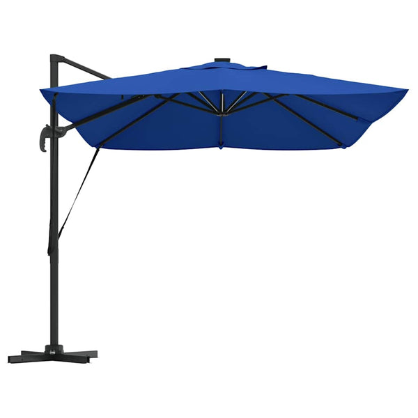 Azurblauer LED-Sonnenschirm 352x251 cm