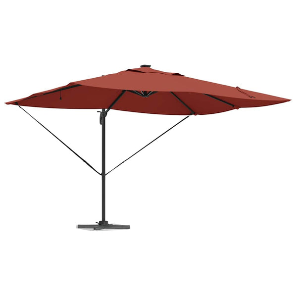 LED Sonnenschirm Terrakotta 352x251 cm