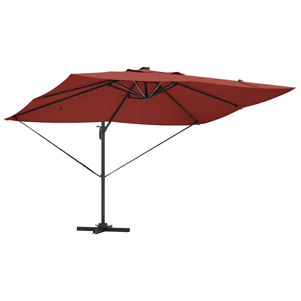 LED Sonnenschirm Terrakotta 352x251 cm