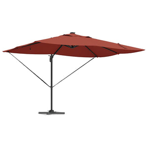 LED Sonnenschirm Terrakotta 352x251 cm