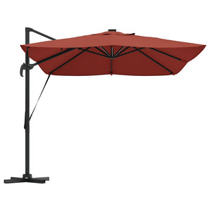 LED Sonnenschirm Terrakotta 352x251 cm