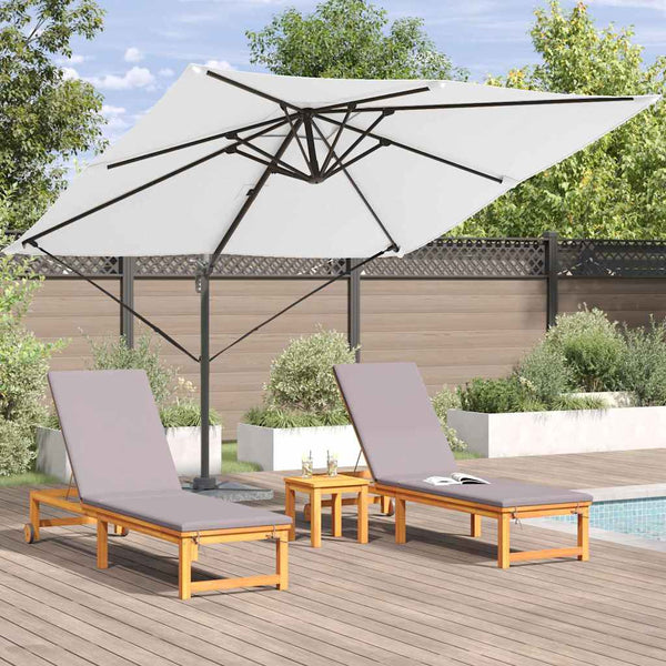 Beige Roma Sonnenschirm 286x284 cm