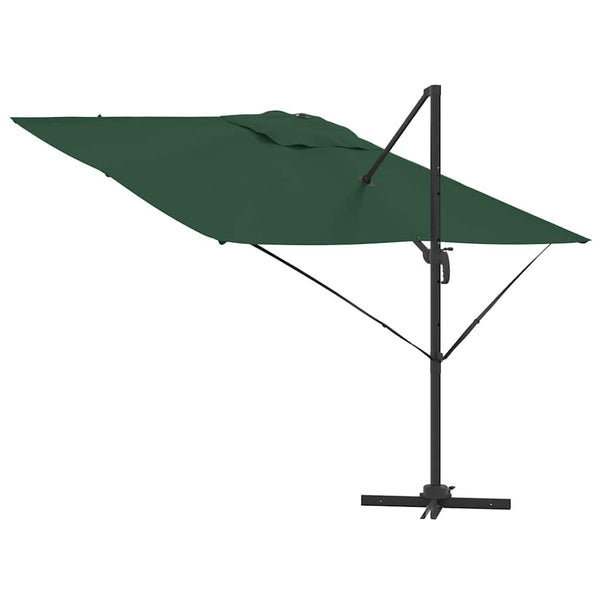 Grüner Roma Ampelschirm 286x284 cm