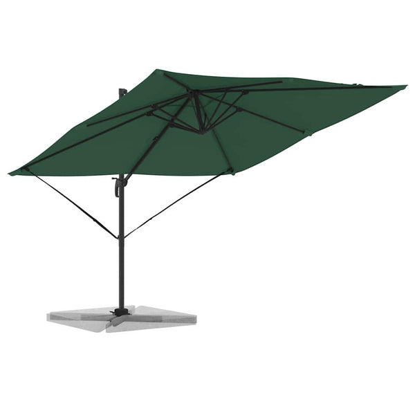 Grüner Roma Ampelschirm 286x284 cm