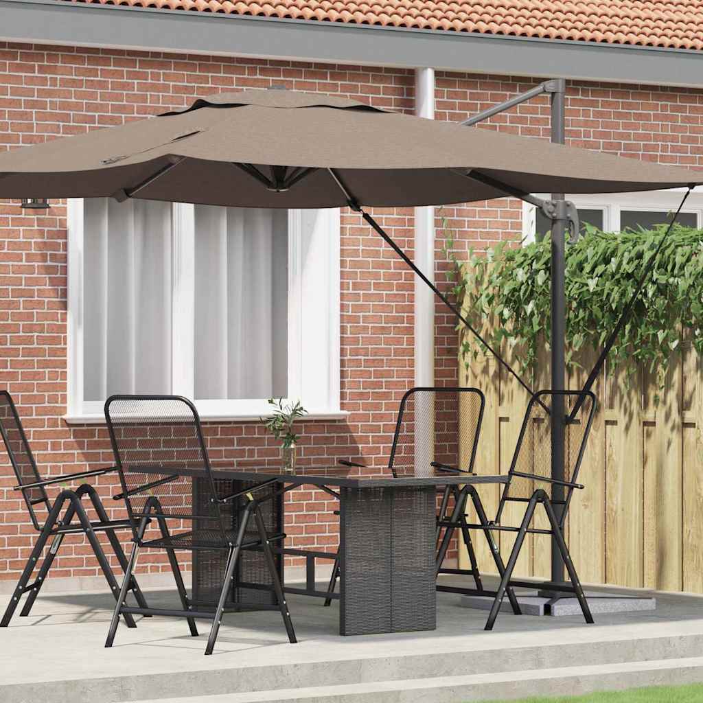 Taupe Roma Sonnenschirm 286x284 cm