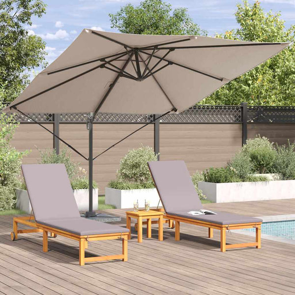 Taupe Roma Sonnenschirm 286x284 cm