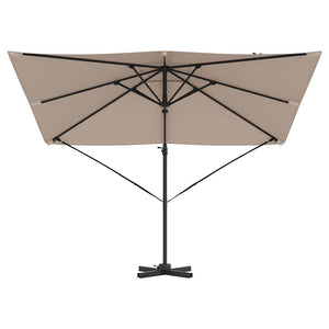 Taupe Roma Sonnenschirm 286x284 cm