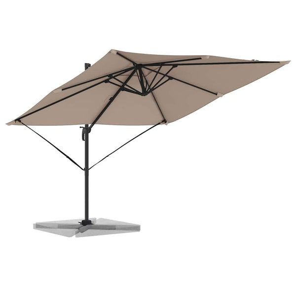 Taupe Roma Sonnenschirm 286x284 cm