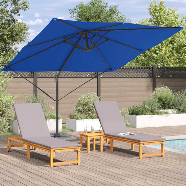 Blauer Roma Sonnenschirm 286x284 cm