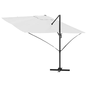 Sandfarbener Sonnenschirm, 351x250x260 cm