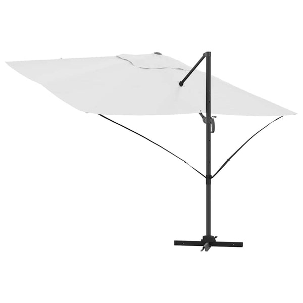Sandfarbener Sonnenschirm, 351x250x260 cm