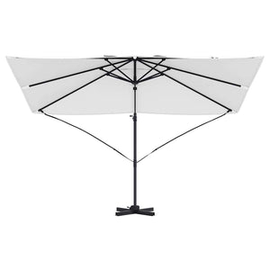 Sandfarbener Sonnenschirm, 351x250x260 cm