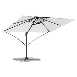 Sandfarbener Sonnenschirm, 351x250x260 cm
