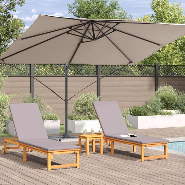Taupe Sonnenschirm 351x250 cm