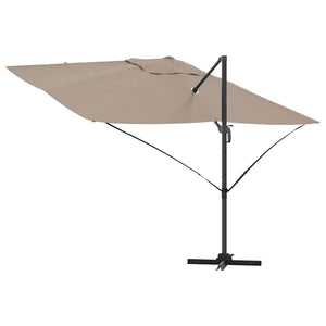 Taupe Sonnenschirm 351x250 cm