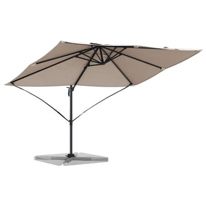 Taupe Sonnenschirm 351x250 cm