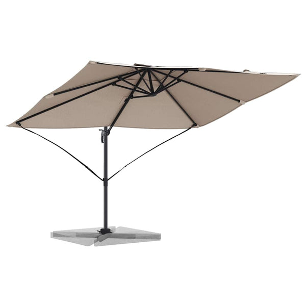 Taupe Sonnenschirm 351x250 cm