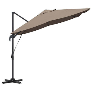 Taupe Sonnenschirm 351x250 cm