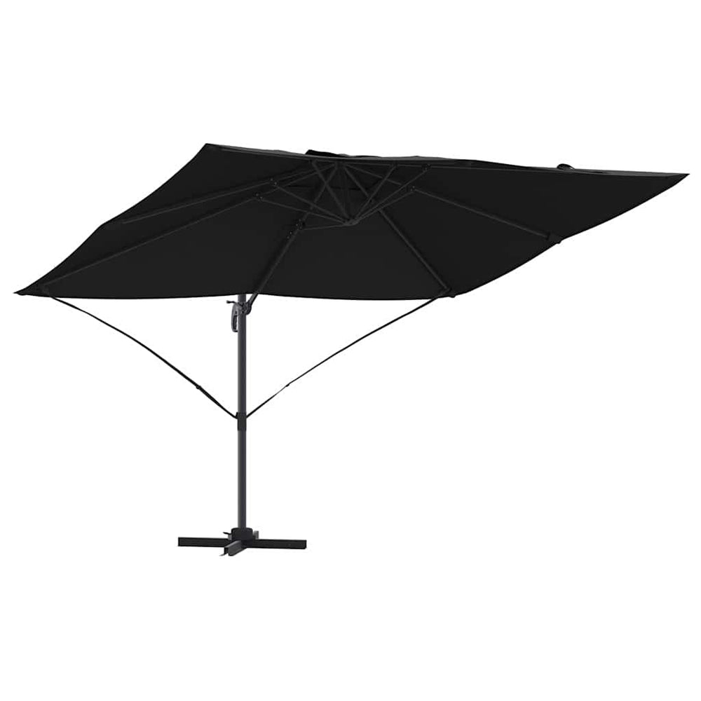 Schwarzer Sonnenschirm 351x250 cm