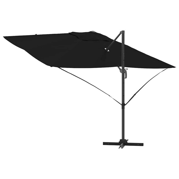 Schwarzer Sonnenschirm 351x250 cm