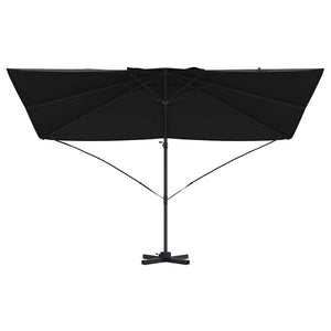 Schwarzer Sonnenschirm 351x250 cm
