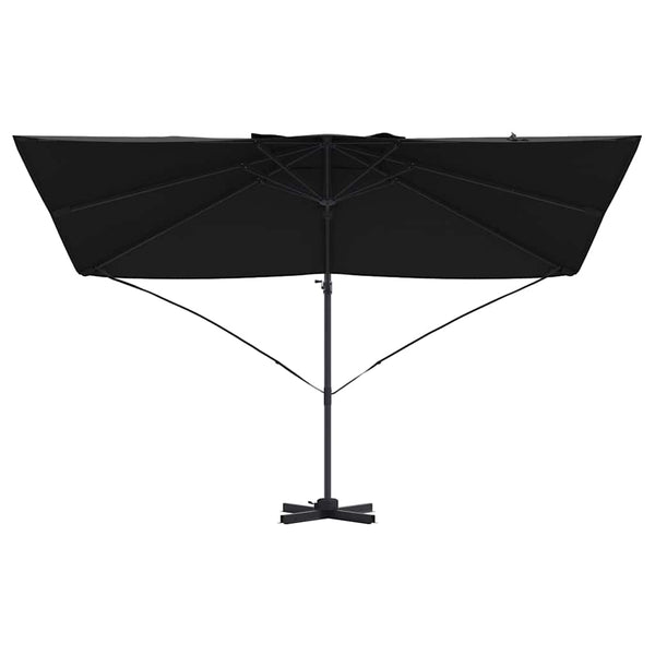 Schwarzer Sonnenschirm 351x250 cm