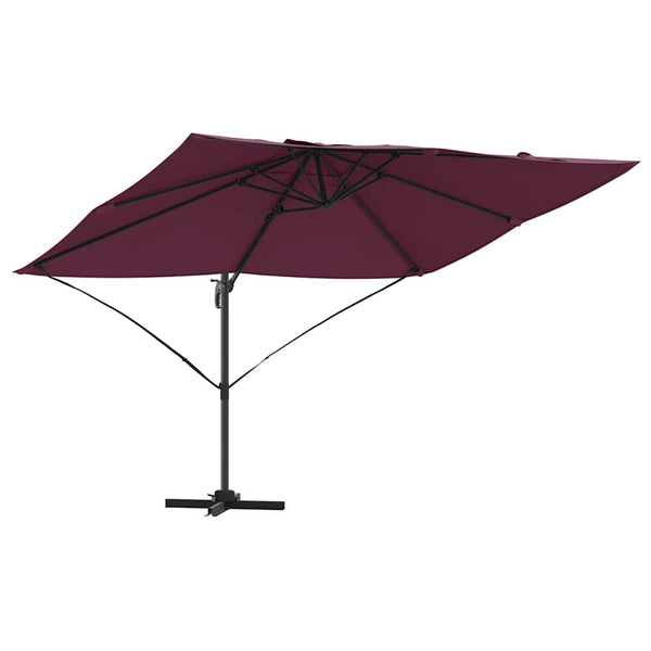 Bordeauxroter Sonnenschirm 351x250 cm